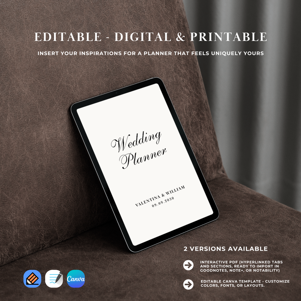 Ultimate Wedding Planner | 150+ Pages Digital Planner