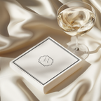 Black & White Wedding Napkin Template