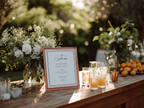Black & White Wedding Menu Template