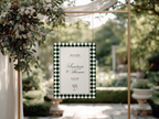 Green & White Wedding Welcome Sign Template