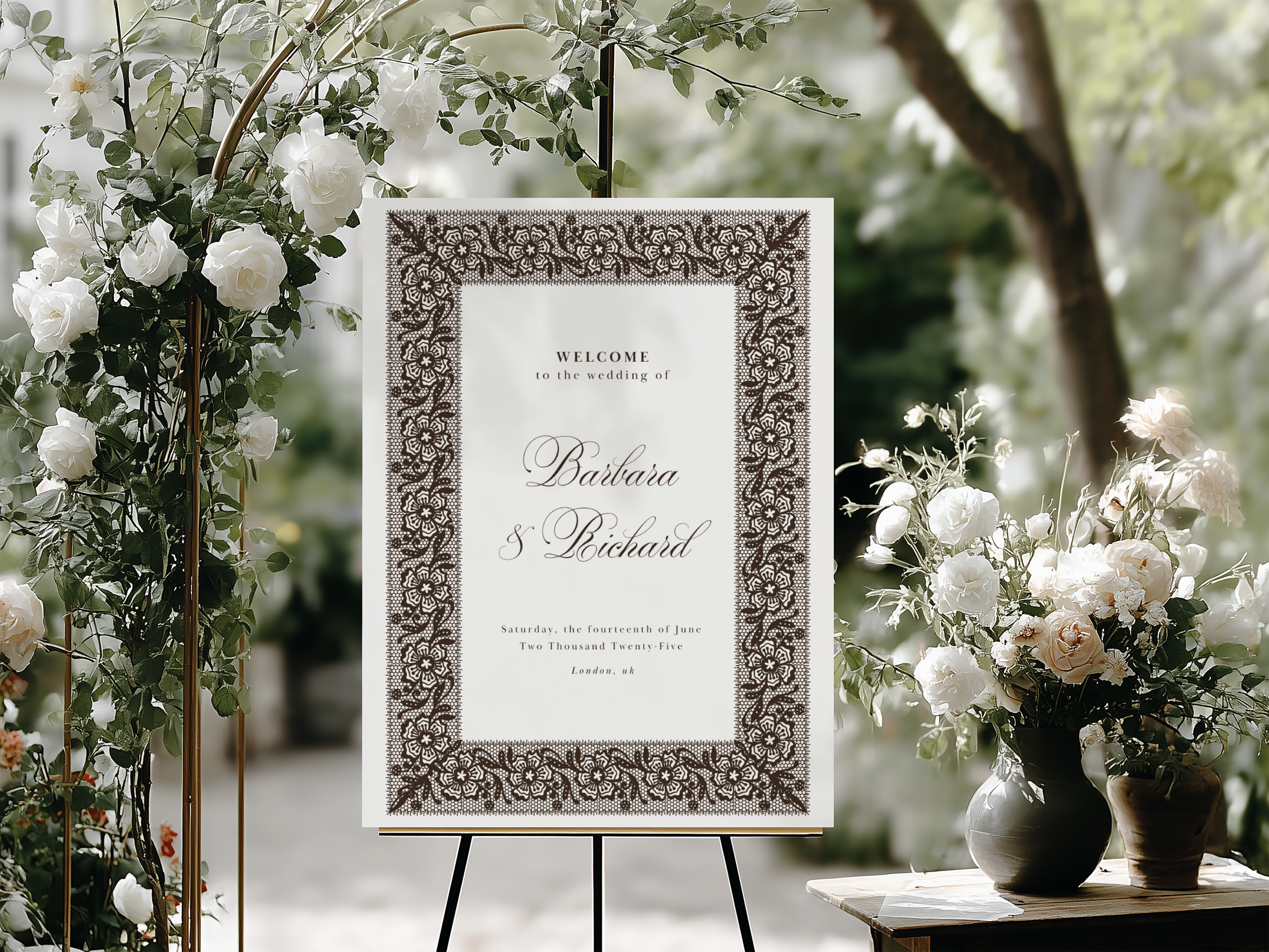 Vintage Brown Wedding Stationery Suite Bundle