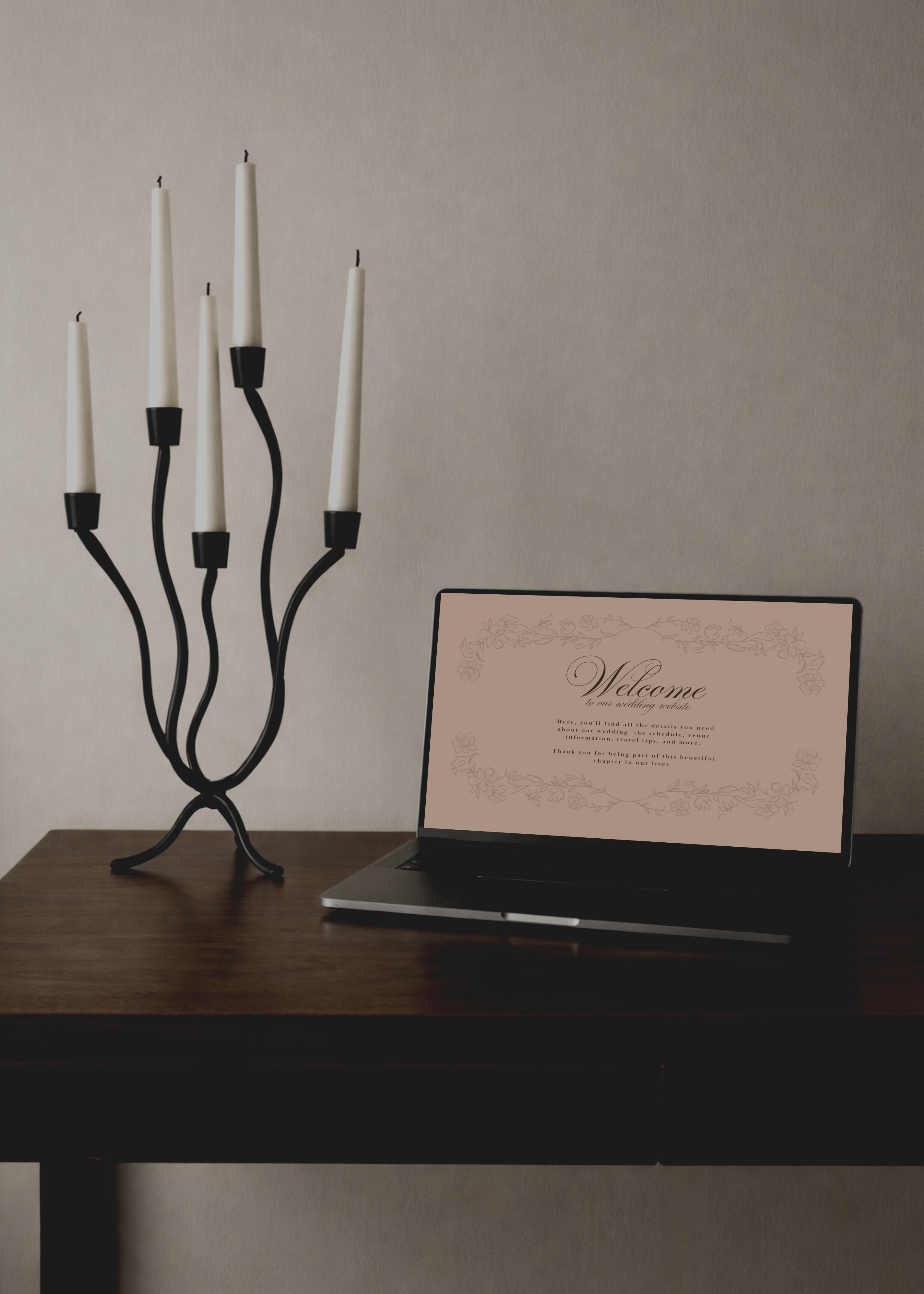 Romantic Wedding Website Template