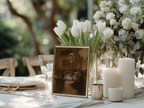 Vintage Brown Table Number Template