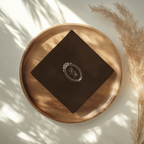 Vintage Brown Cocktail Napkin Template