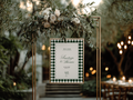 Green & White Wedding Welcome Sign Template