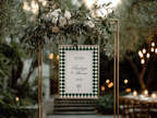 Green & White Wedding Welcome Sign Template