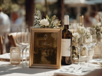 Vintage Brown Wedding Menu Template