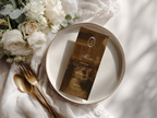 Vintage Brown Wedding Menu Template