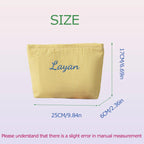 Personalized Embroidered Makeup Bag