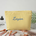 Personalized Embroidered Makeup Bag