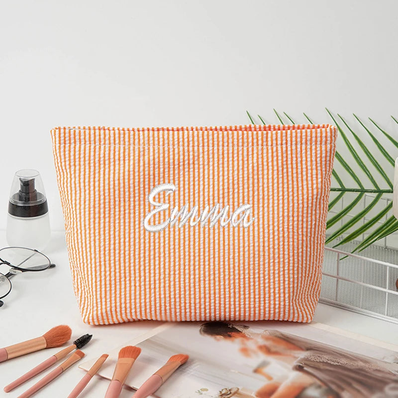Personalized Embroidered Makeup Bag
