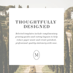 Vintage Photo Wedding Invitation Template