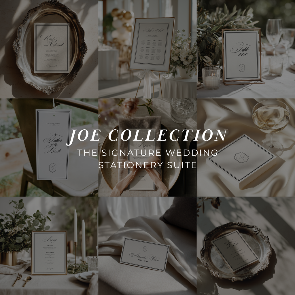Black & White Wedding Stationery Suite Bundle