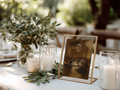 Vintage Brown Table Number Template