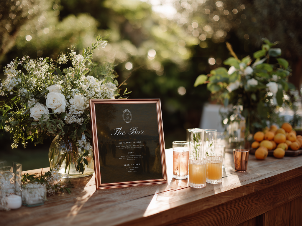 Vintage Brown Bar Menu Template