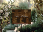 Vintage Brown Welcome Sign Template