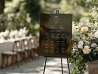 Vintage Brown Wedding Seating Chart Template