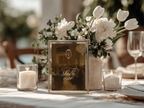 Vintage Brown Table Number Template