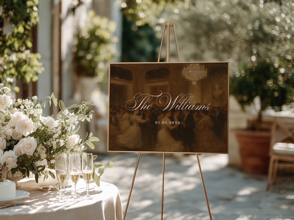 Vintage Brown Welcome Sign Template