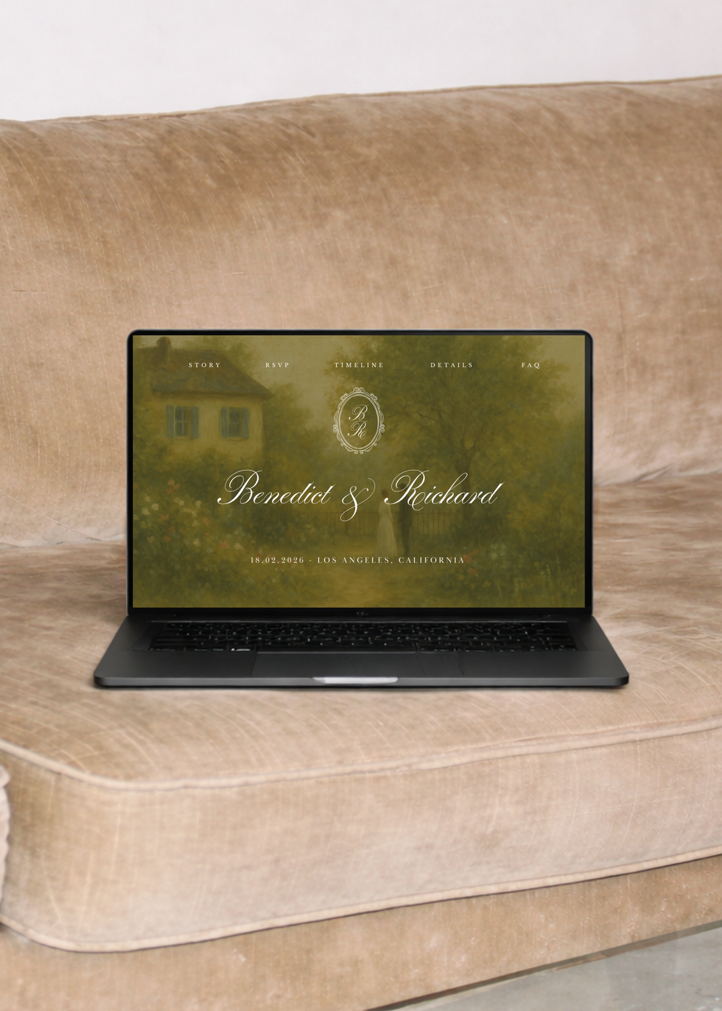 Garden Wedding Website Template
