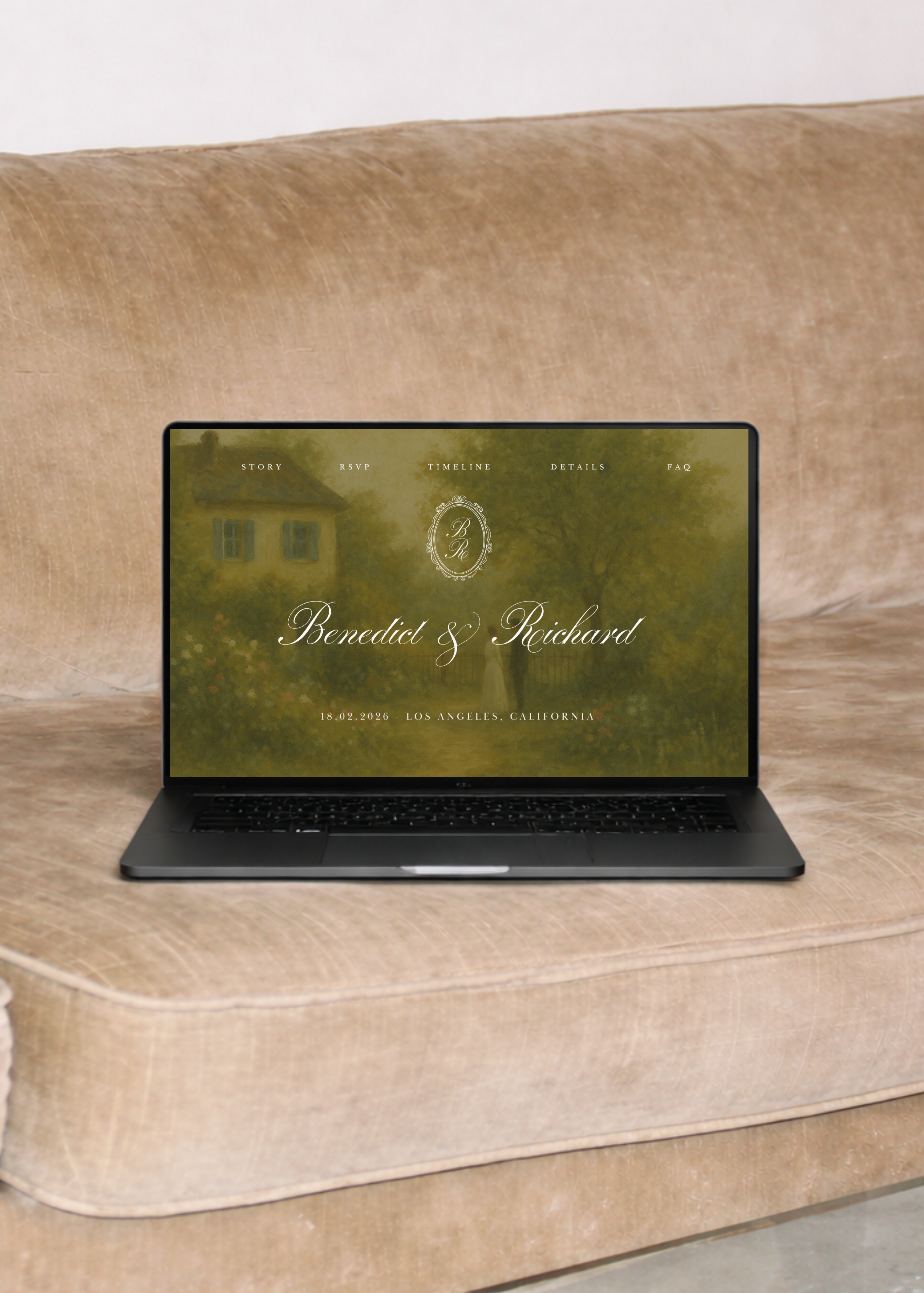 Garden Wedding Website Template