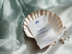 Coastal Blue Wedding Invitation Template