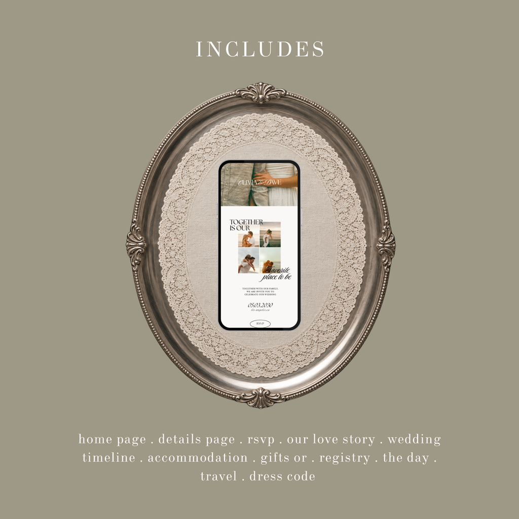 Elegant Minimal Wedding Website