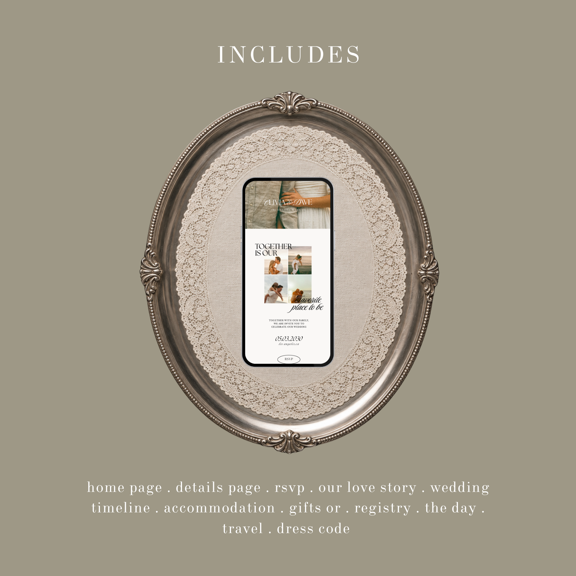 Elegant Minimal Wedding Website