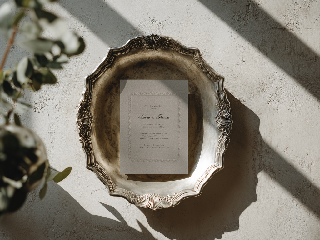 Vintage Lace Wedding Invitation Template