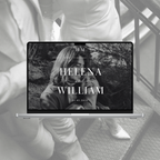 Black and White Wedding Website Template