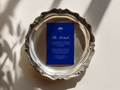 Costal Blue Wedding Details Card Tempplate