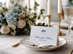 Costal Blue Wedding Place Card Template