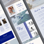 Coastal Wedding Website Template