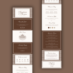 Mocha Brown Wedding Website Template