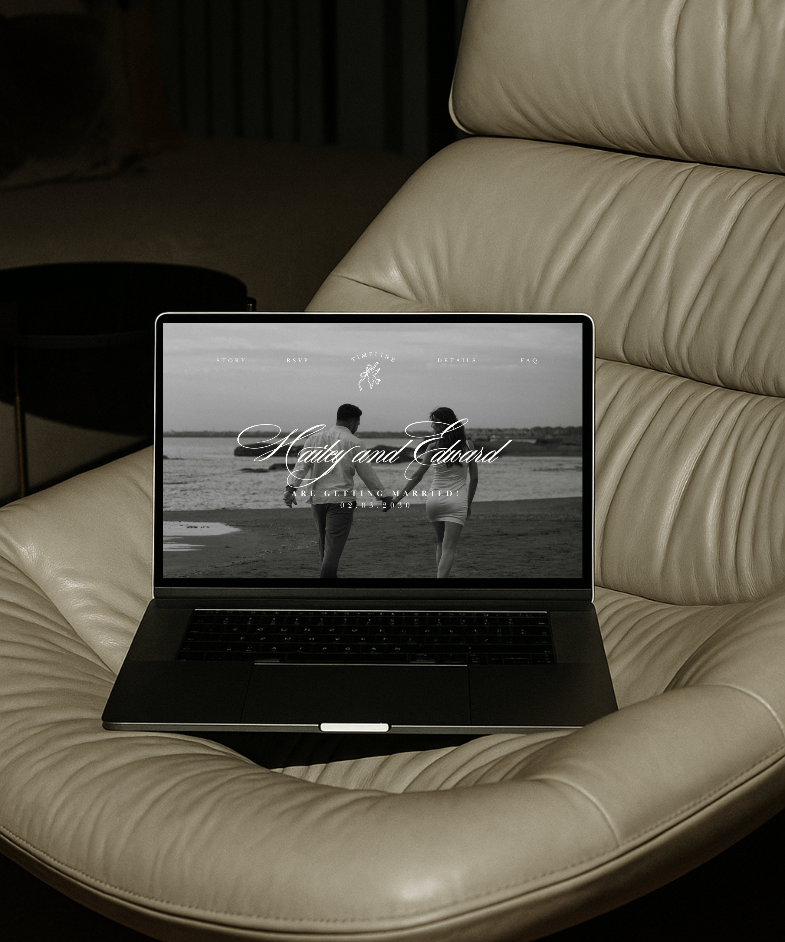 Elegant Editorial Wedding Website