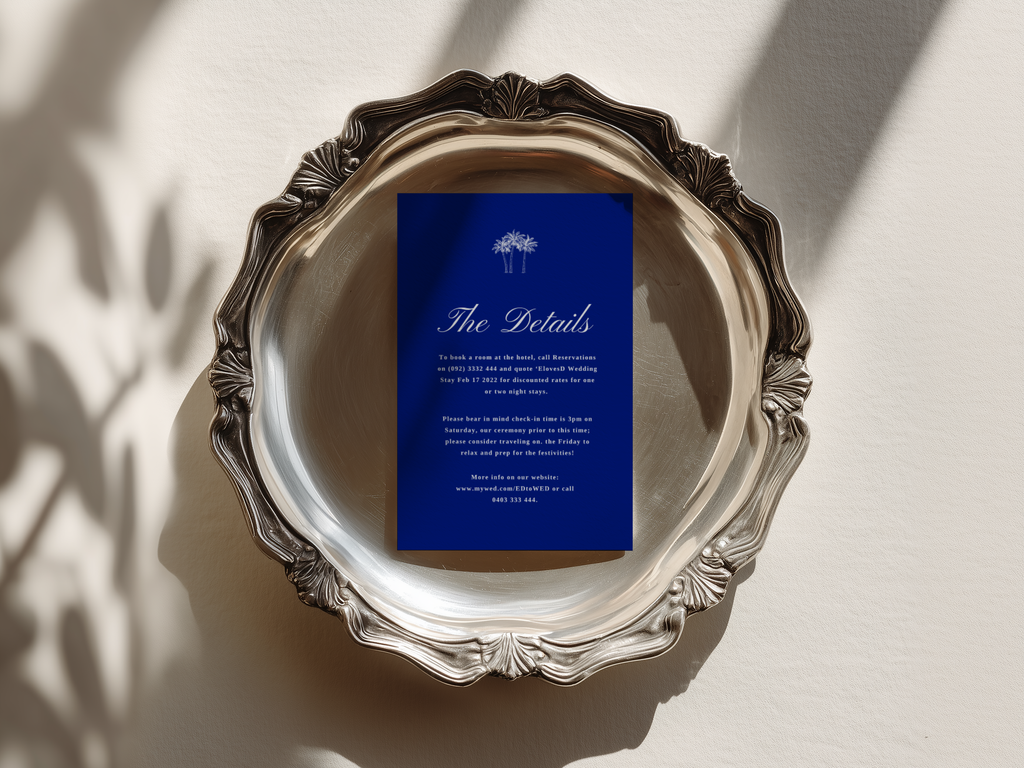 Costal Blue Invitation Suite Template