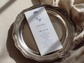 Costal Blue Wedding Program Template