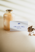 Costal Blue Wedding Place Card Template
