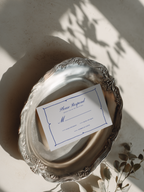 Costal Blue Wedding RSVP Template
