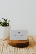 Costal Blue Wedding Place Card Template