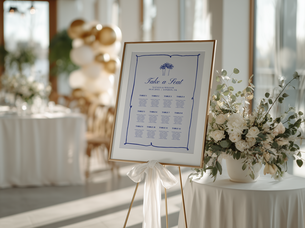 Costal Blue Wedding Stationery Suite Bundle