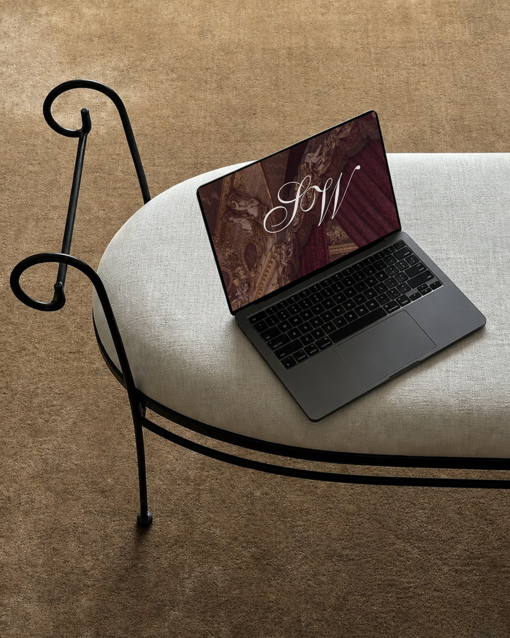 Luxury Burgundy Wedding Website Template