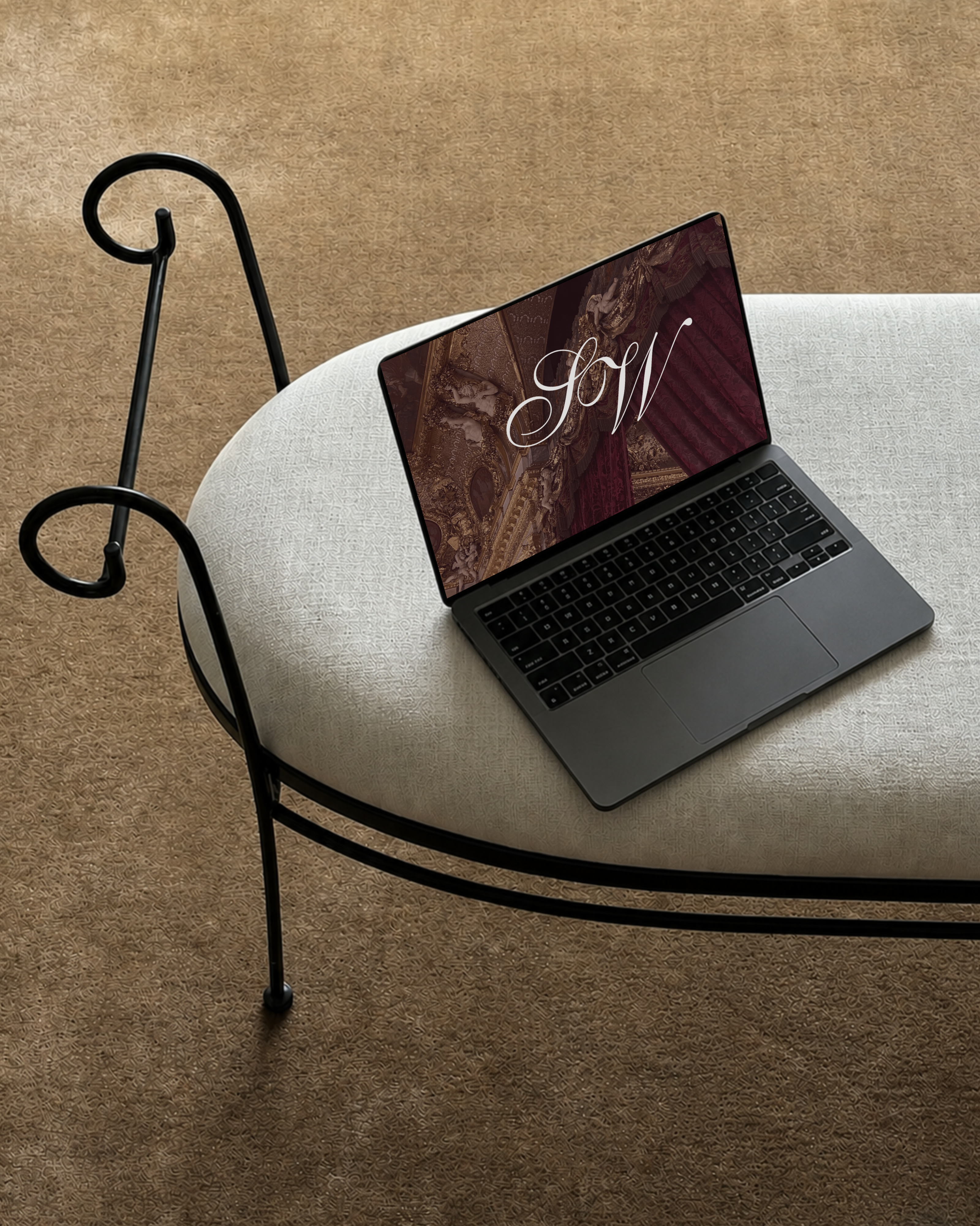 Luxury Burgundy Wedding Website Template