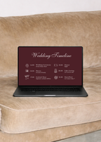Luxury Burgundy Wedding Website Template