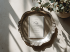 Black & White Wedding Invitation Template