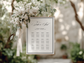 Black & White Wedding Seating Chart