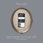 Black and White Wedding Website Template