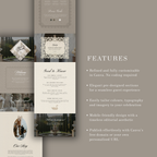 Old Money Romance Wedding Website Template