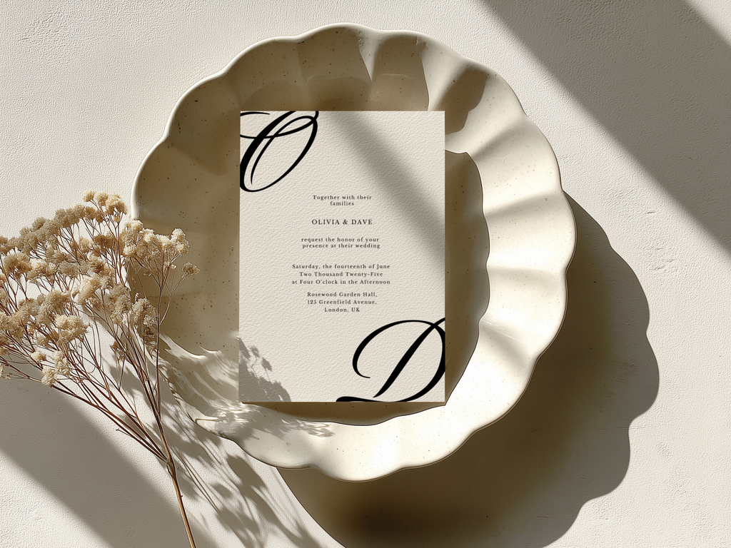 Minimalist Wedding Invitation Template