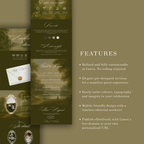 Vintage Olive Wedding Website Template